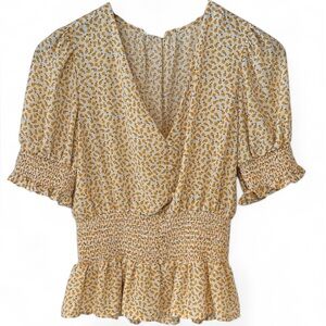 Sienna Sky Yellow Floral Blouse